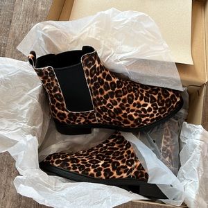 Clarks clarkdale arlo leopard print slip on bootie 10